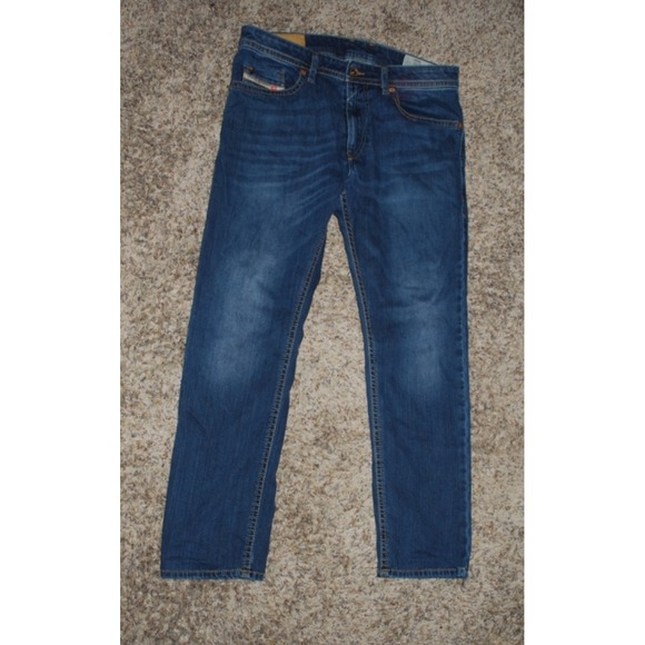 Diesel Other - Diesel Thommer Jeans Mens 31x32 Blue Slim Skinny Distressed Denim Made Italy